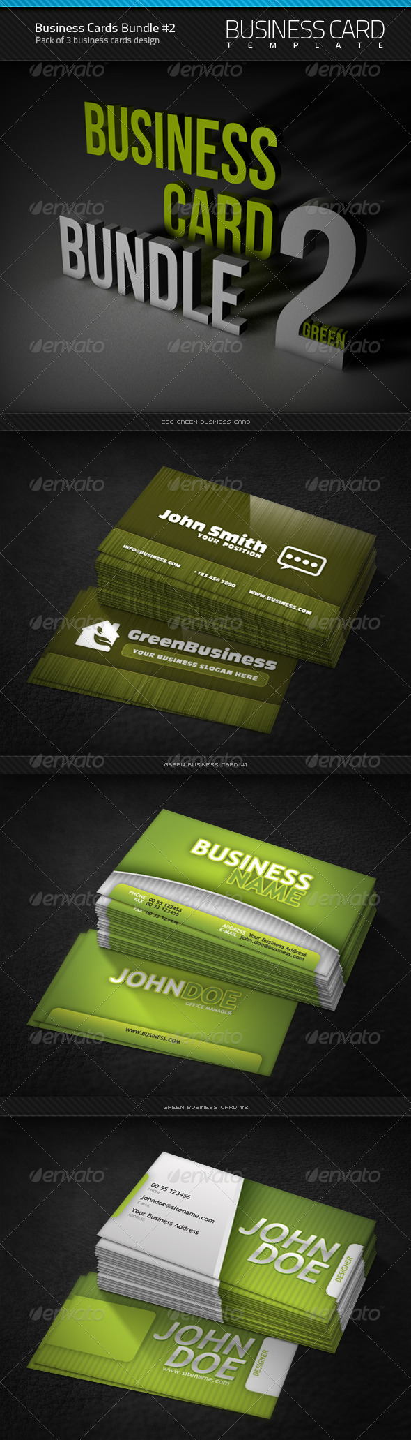 Business Cards Bundle #2 - Corporate Business Cards
