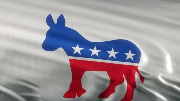 US Democratic party flag donkey emblem, Motion Graphics | VideoHive
