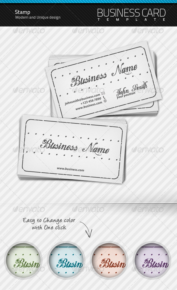 Stamp Business Card - Creative Business Cards