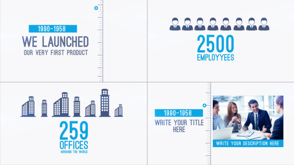 Typography Corporate Timeline - VideoHive 7795794