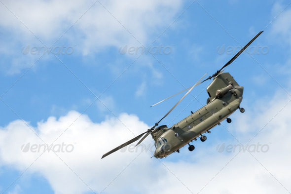 military helicopter - Stock Photo - Images