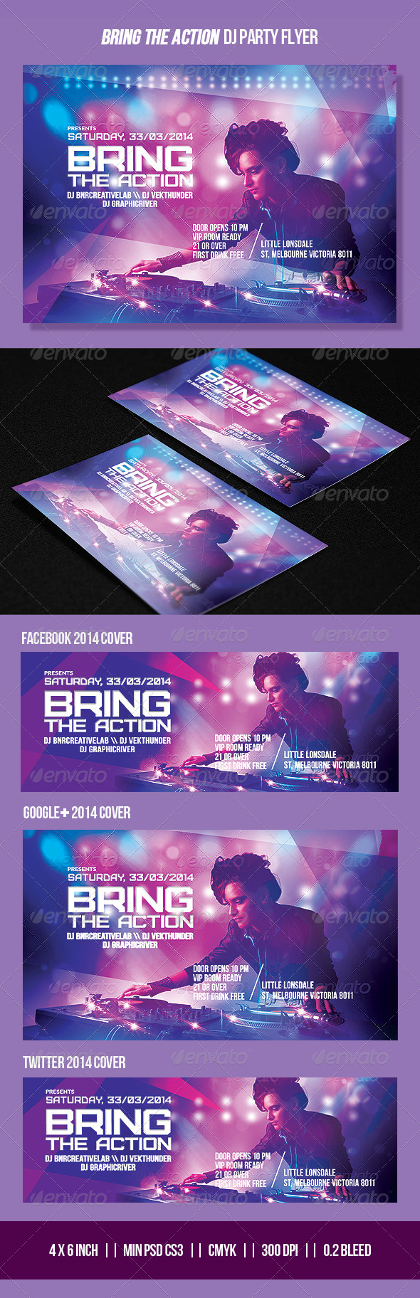 Bring The Action Party Promo Flyer 2.0 - Clubs & Parties Events