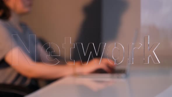 Woman Working in Network Department alt