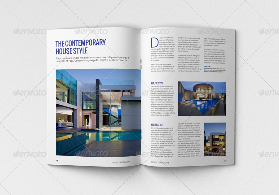 indesign magazine templates