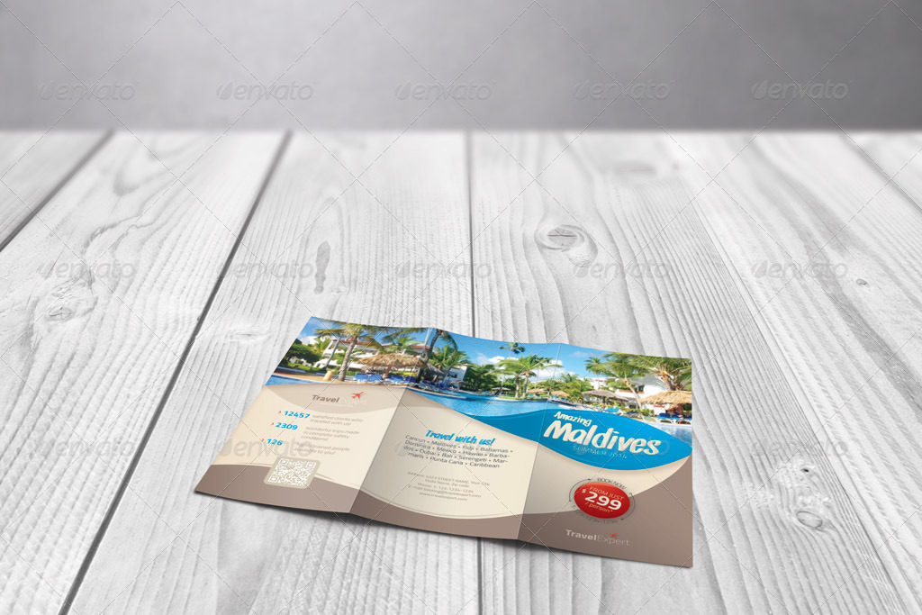 Trifold Mock-up, Graphics 