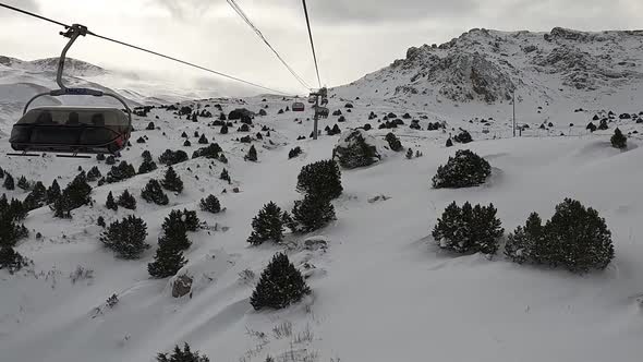 Ski Lift At Ski Resort