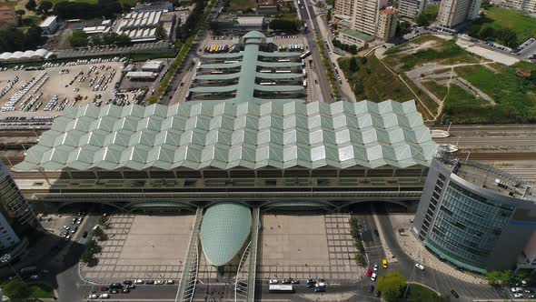 Lisbon, Gare do Oriente Train Station Portugal 4k alt
