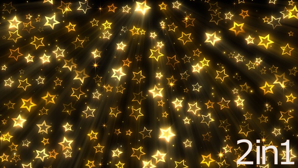 4k Shine Rays Stars Particles