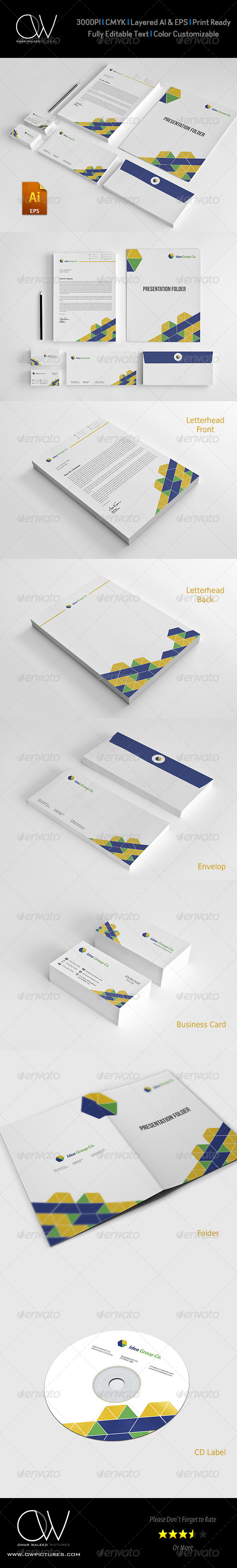 Corporate Stationery Pack Design Template Vol.10