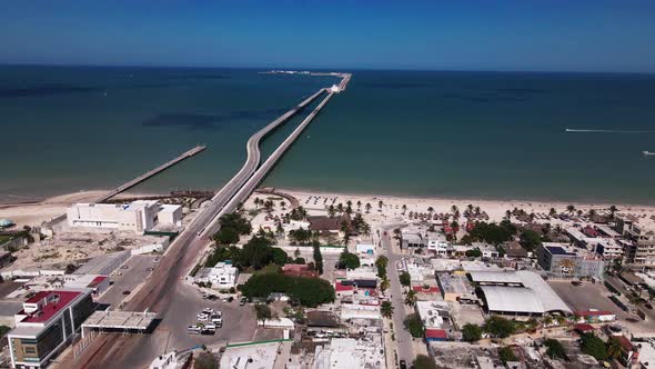 Tha amazing view of Progreso yucatan alt