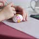 Child with mom paints an Easter egg - VideoHive Item for Sale
