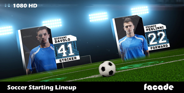 Soccer Starting Lineup - VideoHive 7812903