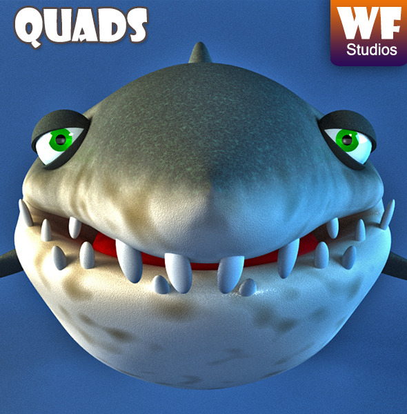 Cartoon Shark - 3Docean 7813004