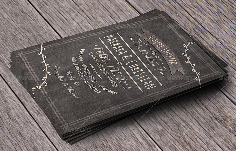 Rustic Wedding Pack, Print Templates | GraphicRiver