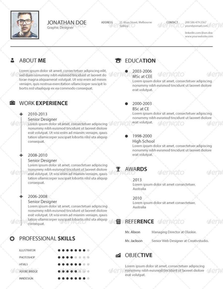 Resume Set, Print Templates | GraphicRiver