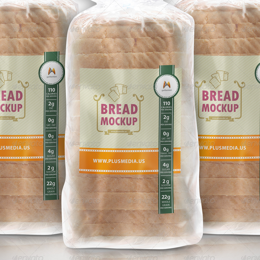 Download Slide Bread Label Mockup by garhernan | GraphicRiver