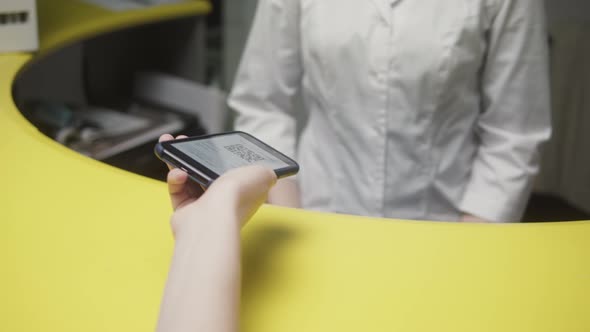 Vaccination Passport Qr Code Control Woman Checking on Phone European Coronavirus Covid 19 Vaccine alt