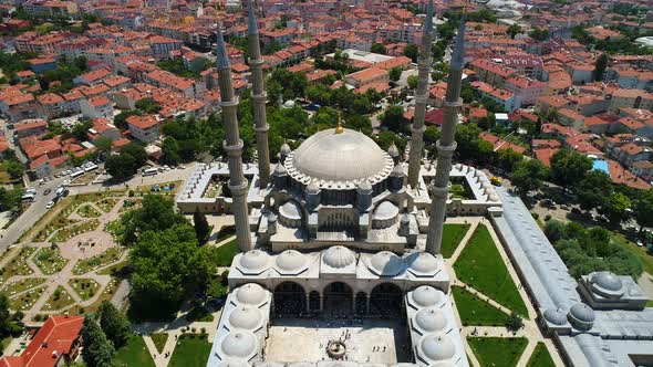 Aerial View Of Selimiye Mosque alt