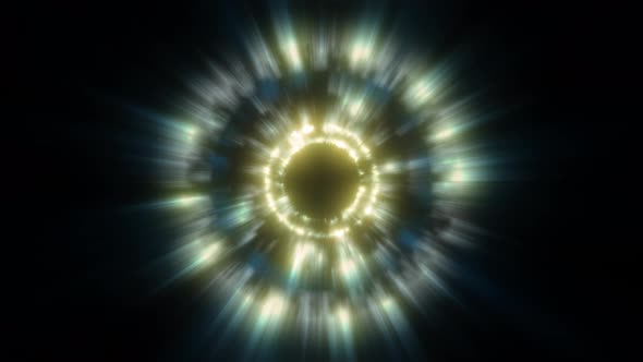Abstract Energy Light Ray Ring Formation Looping Background