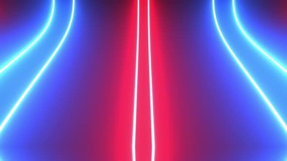 Neon Light Lines 4K alt