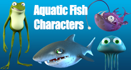Aquatic Fish Characters