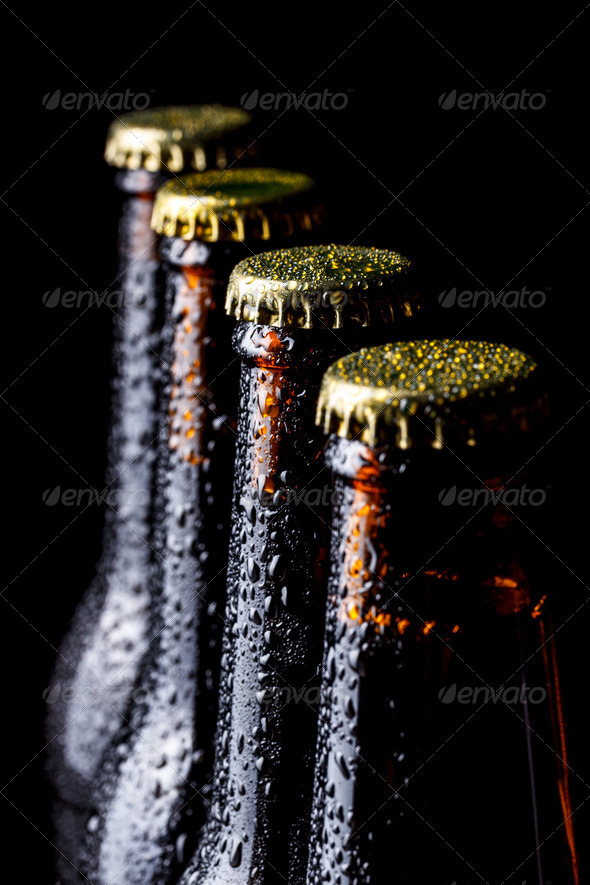 Bottles of beer - Stock Photo - Images