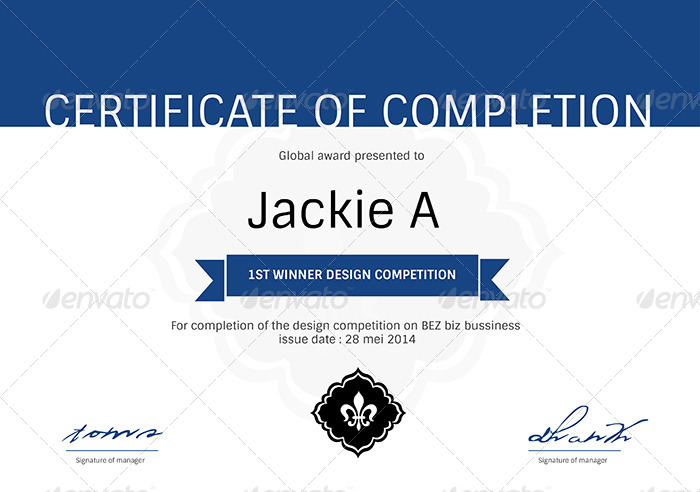 Modern & Clean Certificate Template , Print Templates 