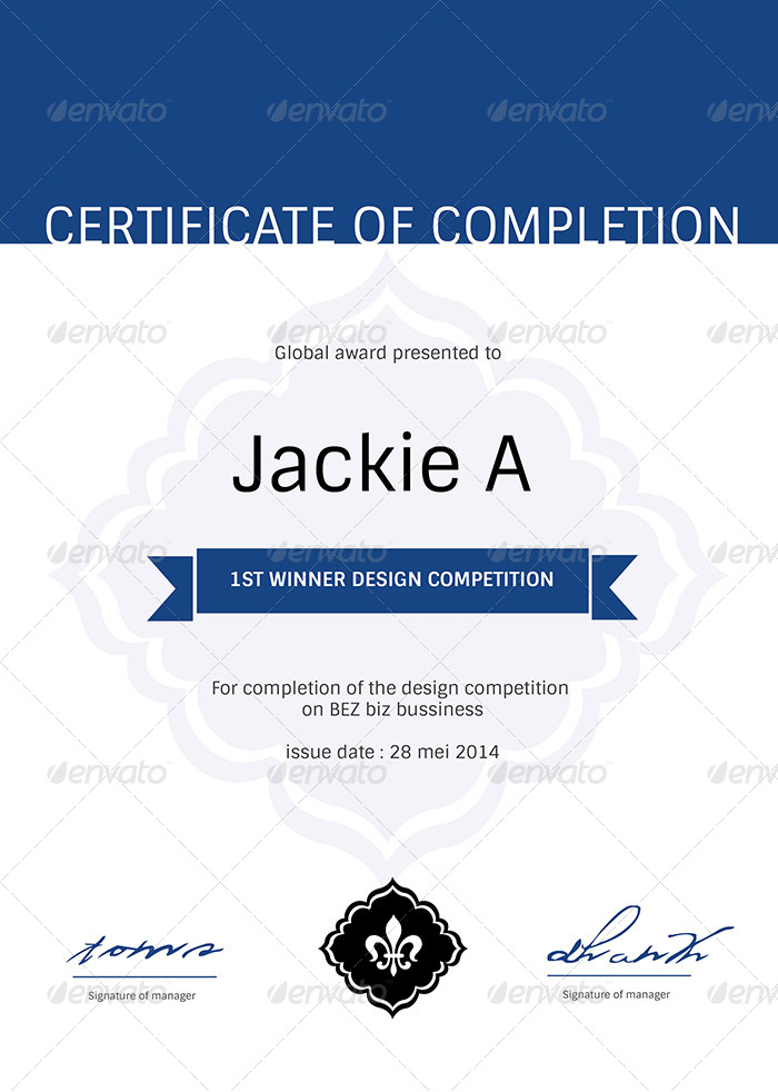 Modern & Clean Certificate Template , Print Templates | GraphicRiver