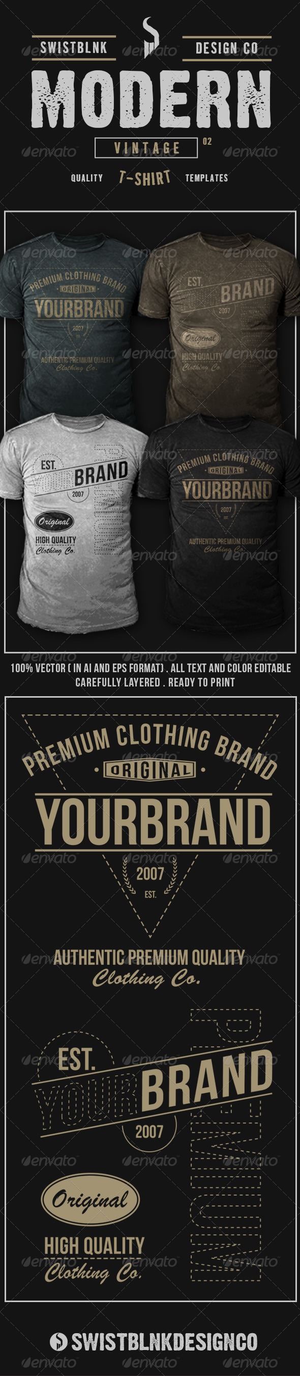 Modern Vintage T-Shirt 02 - T-Shirts