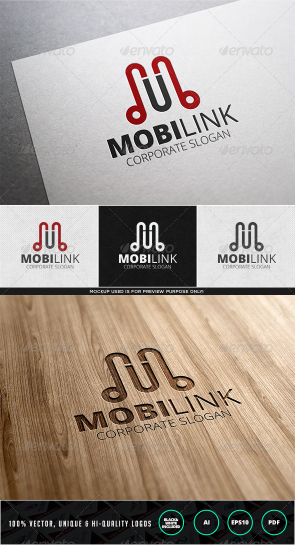 Mobilink Logo Template - Letters Logo Templates