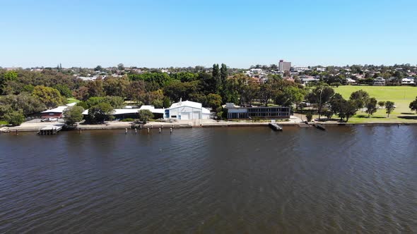 Aerial View of a Riverside in Australia
