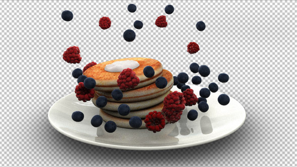 Pancake Falling Into Plate