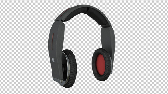 Rotating DJ Headphones 3d Animation