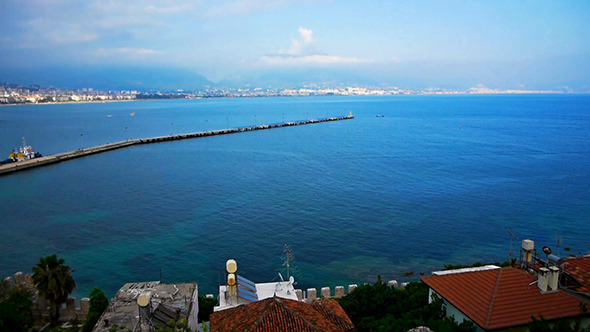 Alanya Bay Panoramic View in Turkey