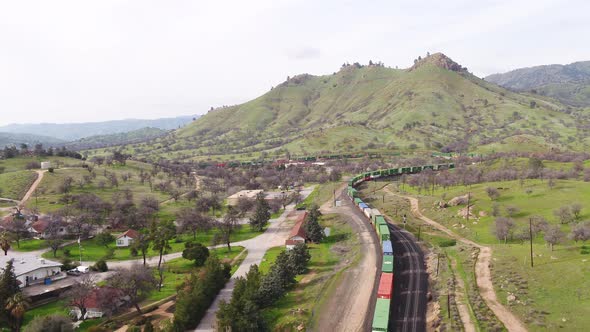 Train In Hills