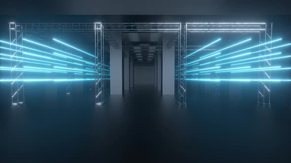 Cement and reinforcement, with glowing lines going through on both sides. alt