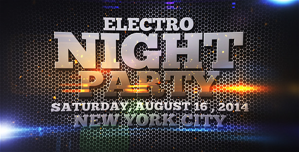 Electro Night Party - VideoHive 7836794