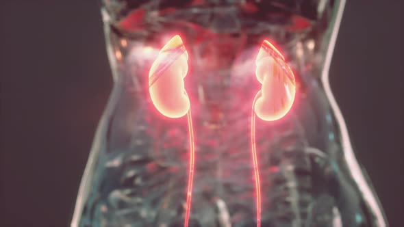 Human Urinary System and Kidneys Anatomy by icetray | VideoHive