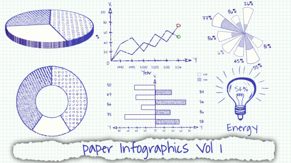 Paper Infographics Vol - VideoHive 7841704