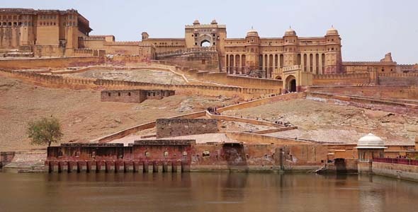 View Of Amber Fort In Jaipur India alt
