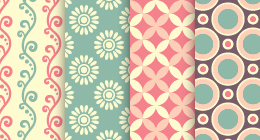 Sets seamless patterns