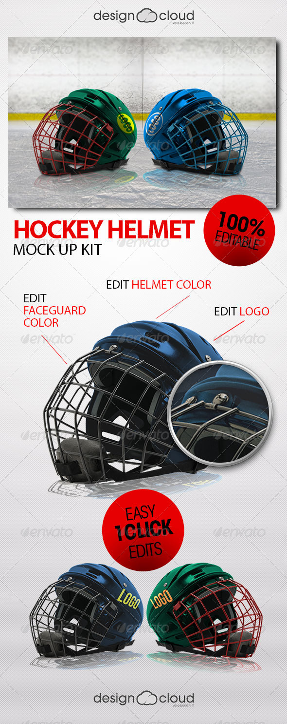 Download Hockey Helmet Mock Up Kit By Design Cloud Graphicriver