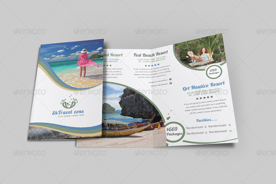 Travel / Tourism Bi-Fold Brochure - Volume 1, Print Templates ...