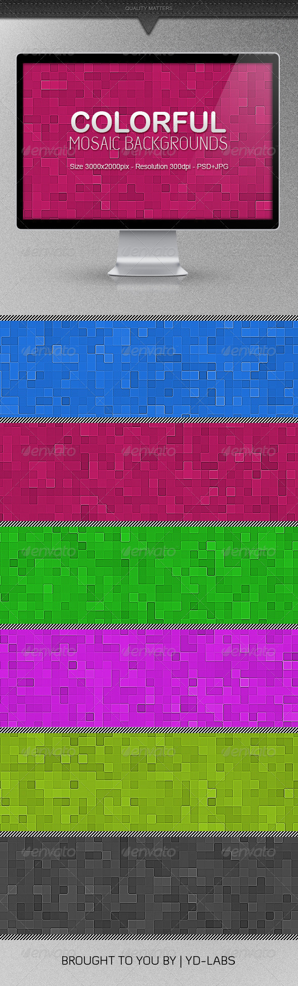 Colorful Mosaic Backgrounds