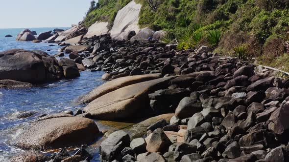 rocks of an island