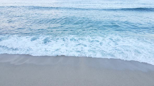 Aerial View Sea Near Coast  Closeup Coastal Seascape alt