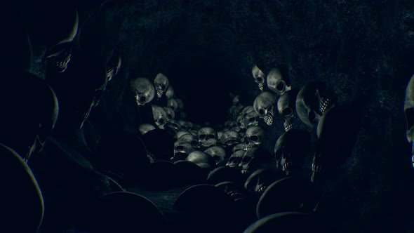 Halloween Skull Cave 4k alt