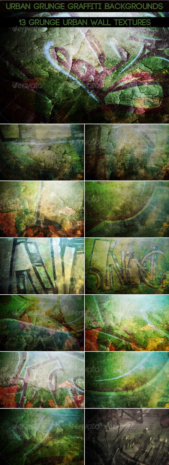 Urban Graffiti Backgrounds_v4 - Urban Backgrounds