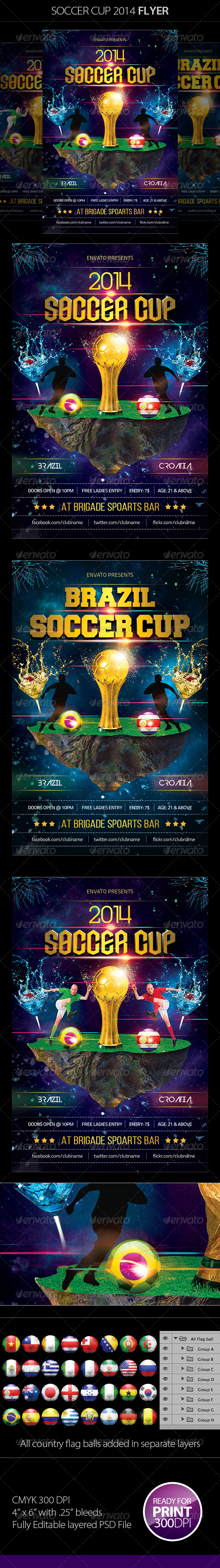 Soccer Cup 2014 Flyer - Sports Events
