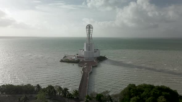 Sunrise drone view in Chetumal alt